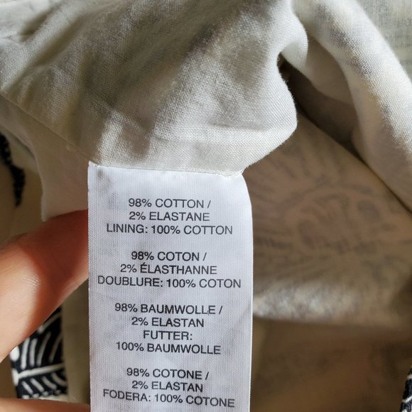 J. Crew Notched Shell Polynesian Floral Size 0 EUC - Picture 13 of 16